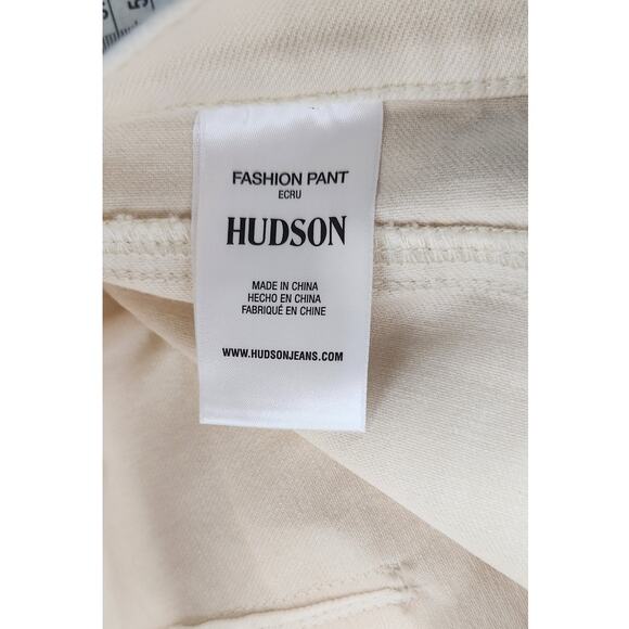 NWT Hudson Women's Utility Cargo Fashion Pants, Ecru, Size 30 Ankle, Mid-Rise - Picture 13 of 14